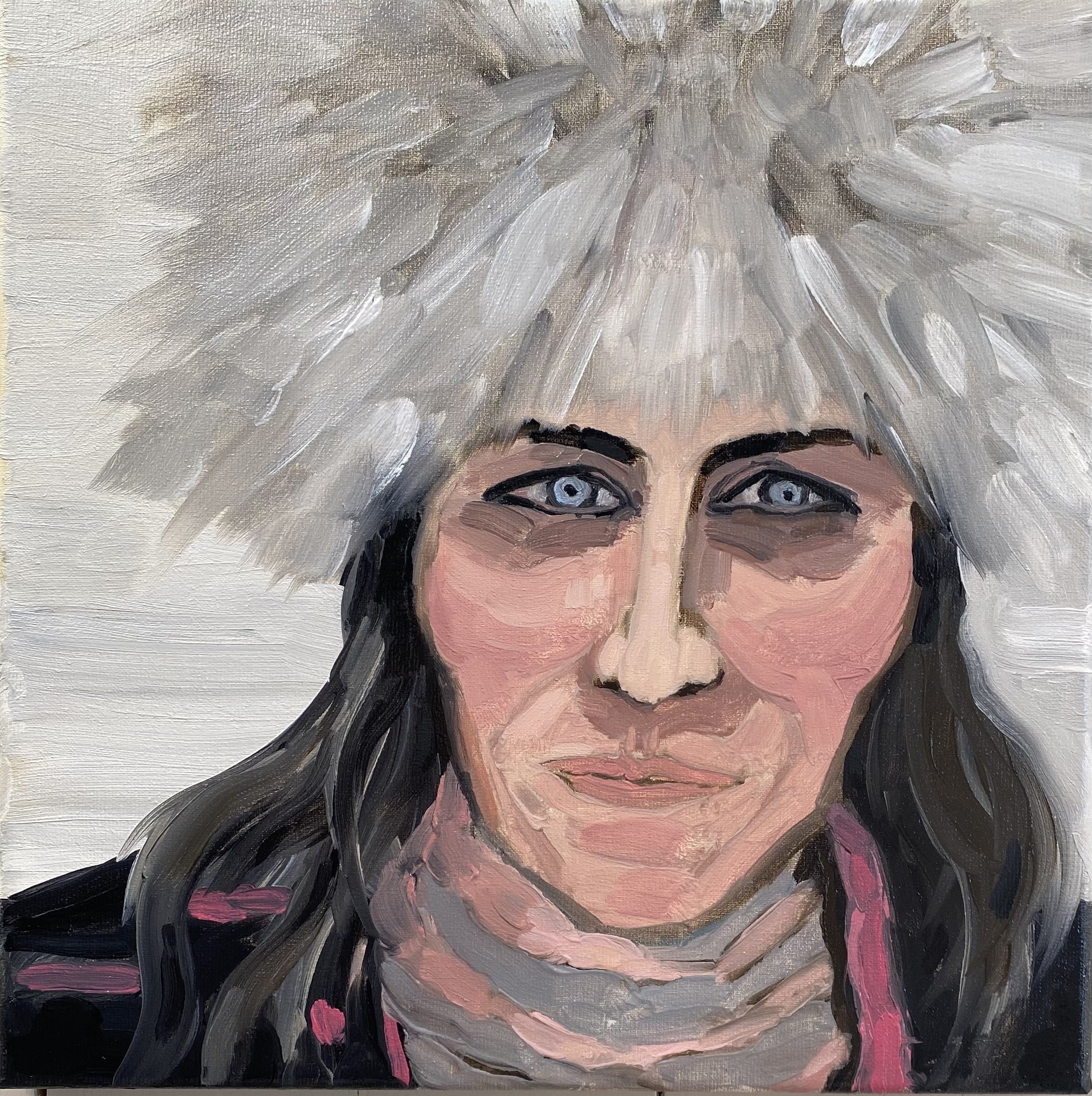 Isabella with Furry Hat